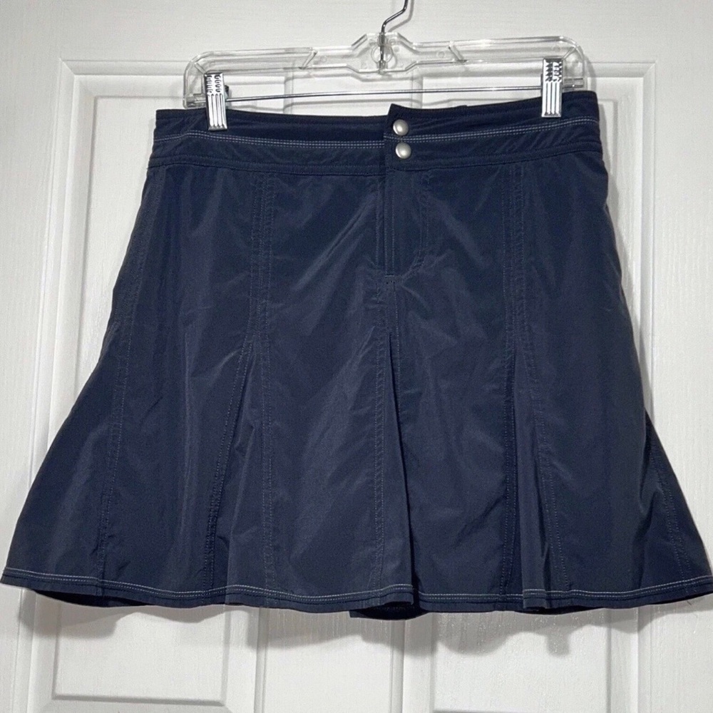 Title Nine Gray Mad Dash Skort Athletic Tennis Skort Pockets Size 4